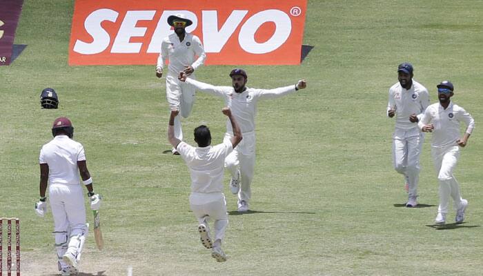 West Indies vs India: Statistical highlights — Records for Saha, pace pair Shami and Yadav