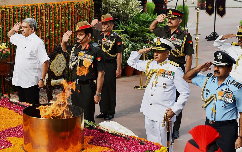 Defence Minister Manohar Parrikar Defence Minister Manohar Parrikar