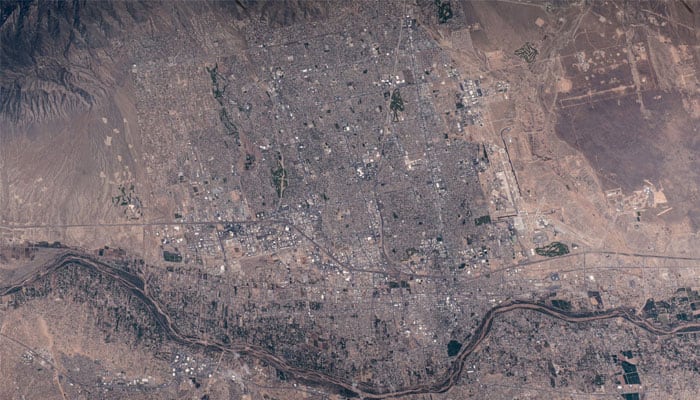 Watch: Jeff Williams shares spectacular view of Albuquerque, New Mexico from space!
