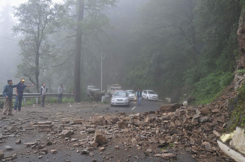 landslide in shimla landslide in shimla