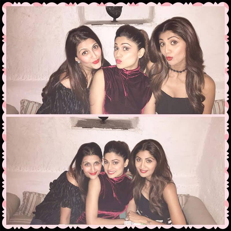 shilpa shetty :- Once in a blue moon , a Girls night out:) my sis and bestie love u girls shilpa shetty :- Once in a blue moon , a Girls night out:) my sis and bestie love u girls