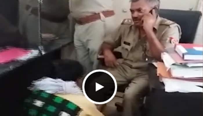 Viral Video: Cop at Lucknow police station asks complainant to massage his legs