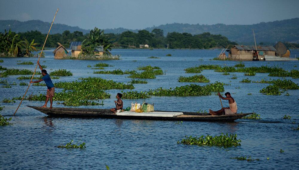 Flood affected villagers