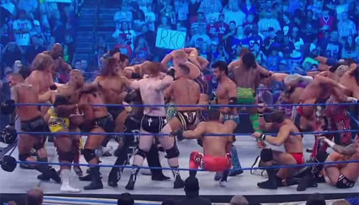 WATCH: When WWE&#039;s most dangerous 41 wrestlers fought in biggest ever Battle Royal