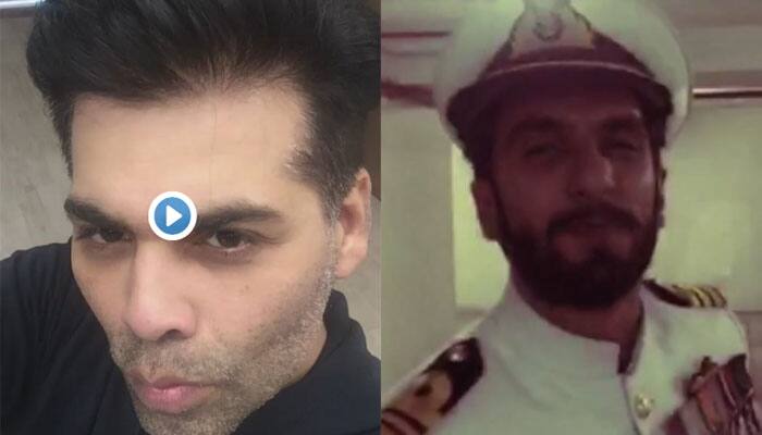 Video alert - Karan Johar pouts for ‘Rustom’ Akshay Kumar; Ranveer Singh, watch out!