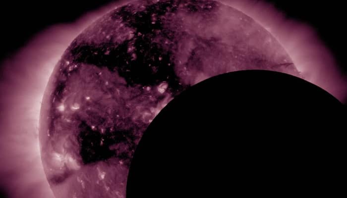 NASA's SDO captures this stunning image of 'lunar transit' – See pic! NASA's SDO captures this stunning image of 'lunar transit' – See pic!