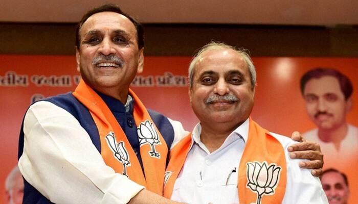 Gujarat CM-designate Vijay Rupani to meet Governor today to stake claim to form govt