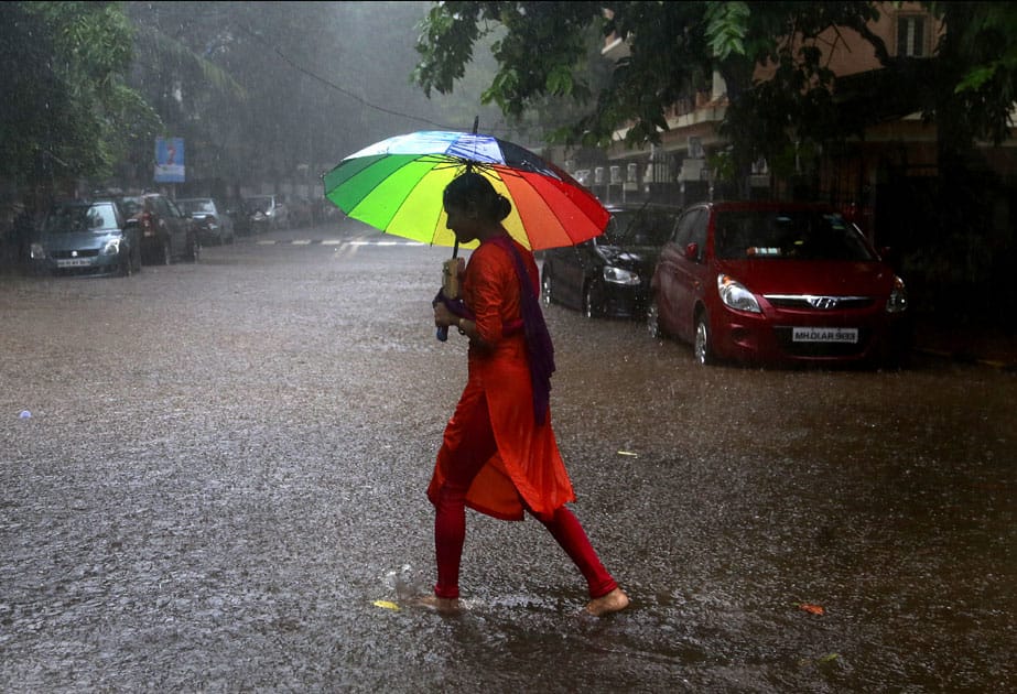 rain in Mumbai.