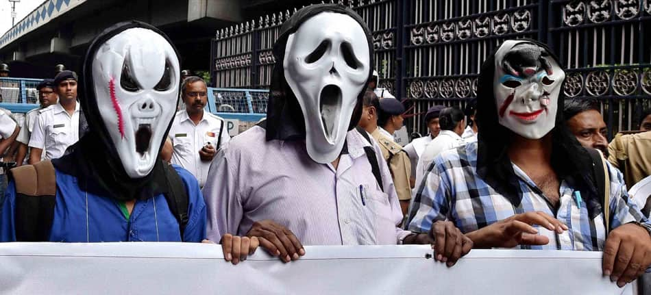  rally near American centre in Kolkata