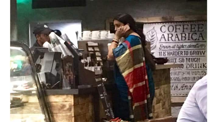 Unbelievable! Smriti Irani walks into Delhi cafe like commoner to get her favourite coffee 