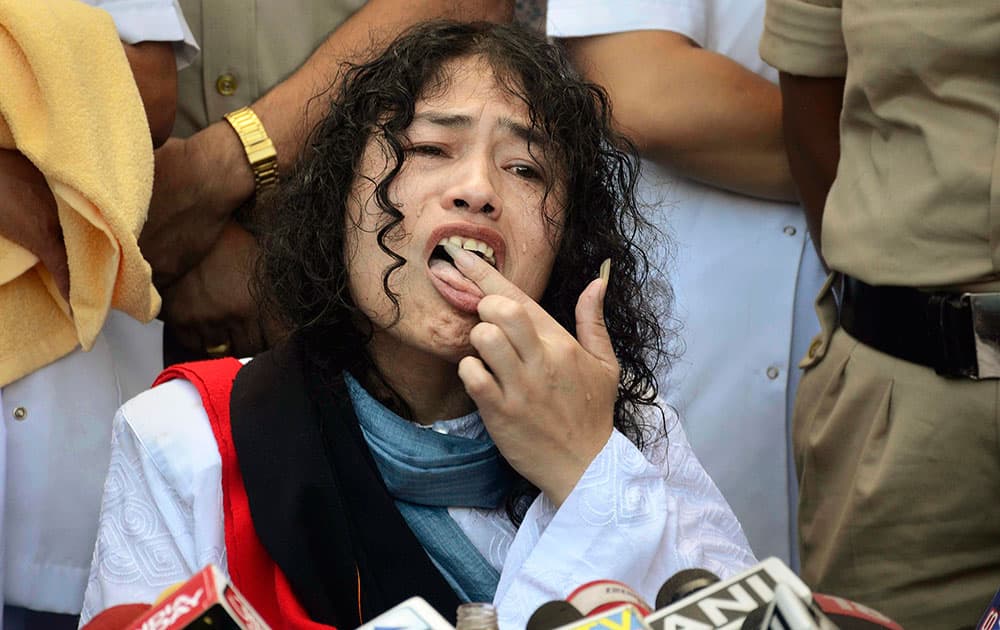 Irom Sharmila ends her fast