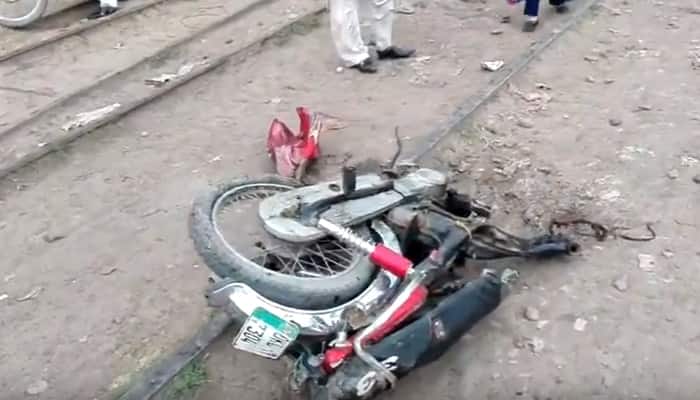 DISTURBING VIDEO: When speeding train hit motorcycle in Pakistan, ripped it apart - WATCH 