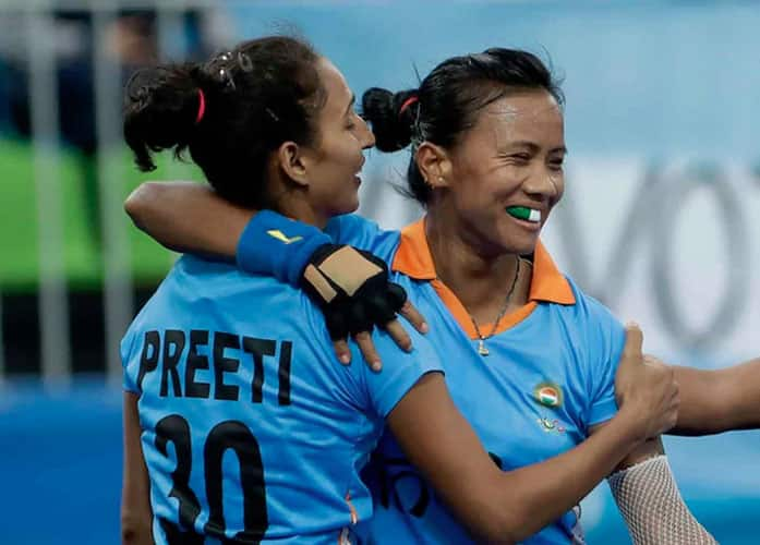 India women's vs Netherlands in men's competition