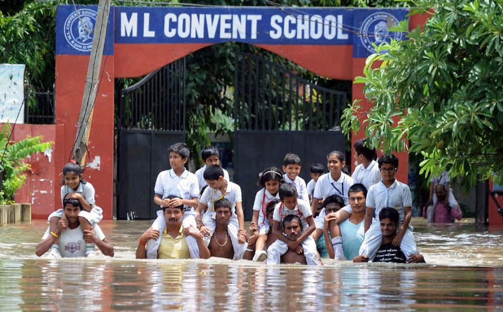 Flood after heavy rain