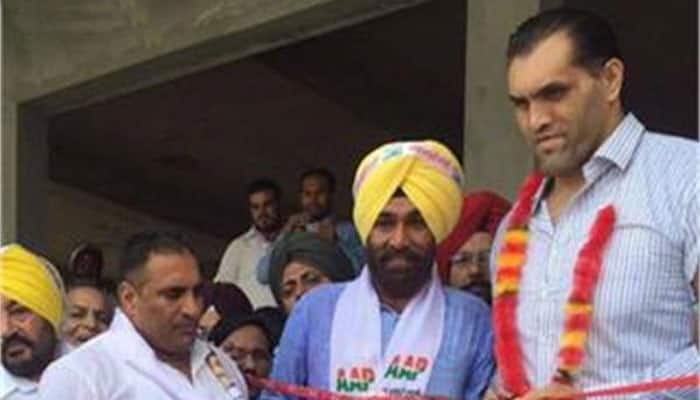 The Great Khali extends unconditional support to AAP candidate in Punjab