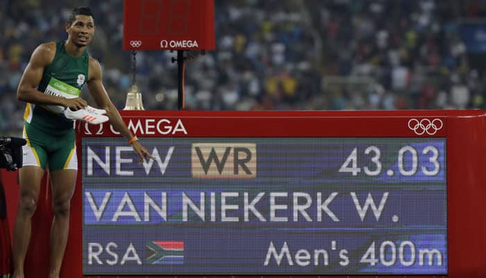 Rio Olympics: Wayde Van Niekerk &#039;massacres&#039;  Michael Johnson&#039;s record to win 400m