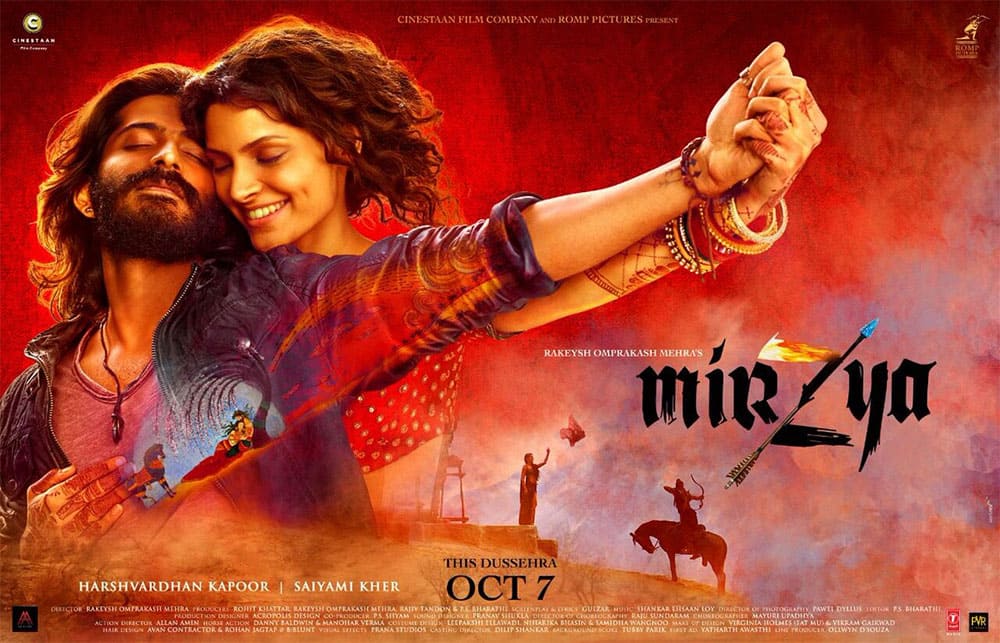 Check out the new poster of #Mirzya... Releases 7 Oct. - Twitter@taran_adarsh