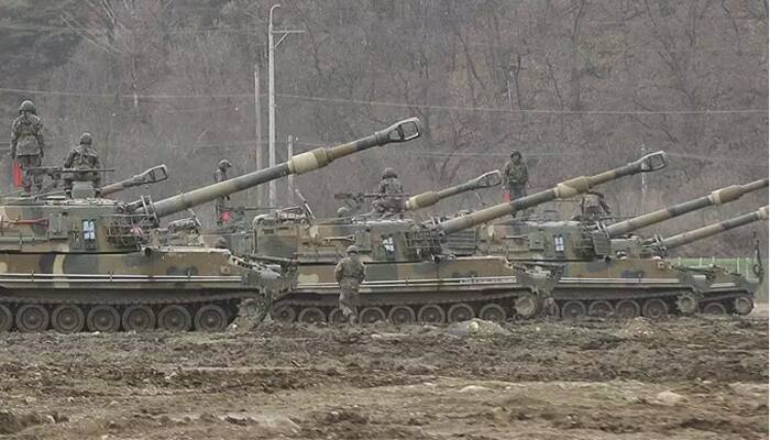 S Korea holds largest artillery drills near N Korea border