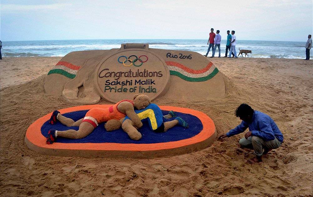 Sand artist Sudarsan Pattnaik