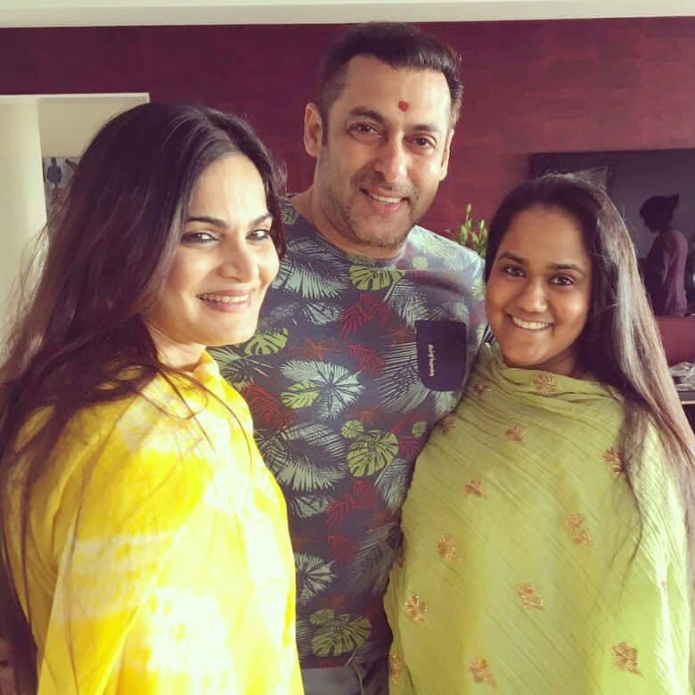 Salman Khan, Alvira Khan and Arpita Khan