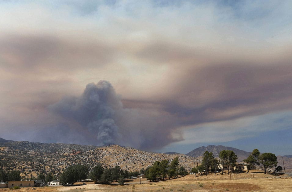 Smoke from a wildfire Smoke from a wildfire