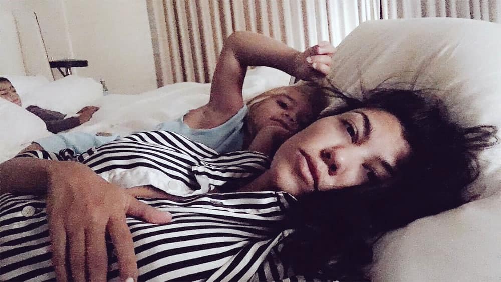 Waking up next to them is my favorite.- Kourtney Kardashian