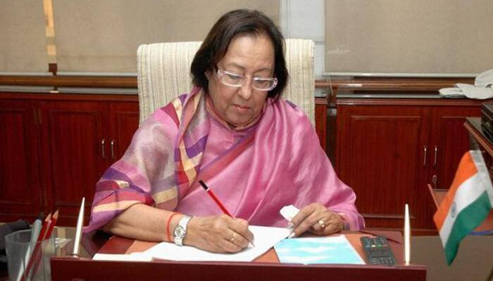 Najma Heptulla to be sworn in as Manipur Governor today 