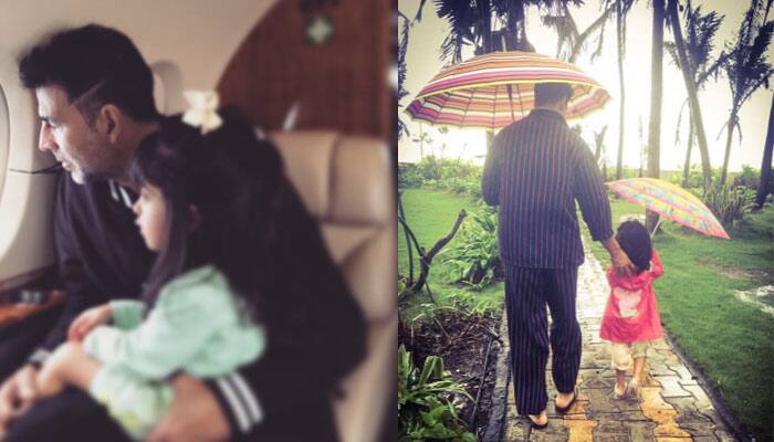 Akshay Kumar hides daughter Nitara&#039;s face from the paps and it&#039;s so CUTE! Picture proof inside