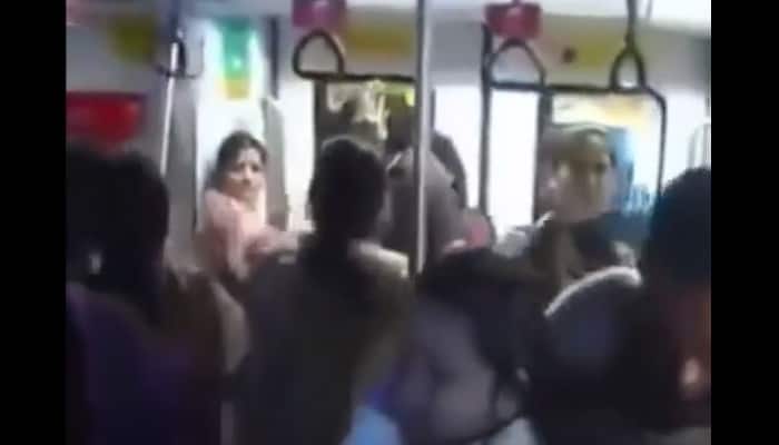 INSIDE DELHI METRO: Is this what happens to men who enter ladies coach? WATCH
