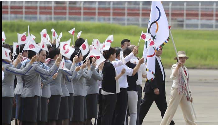 Olympic flag arrives in Tokyo, host city of 2020 Summer Olympics