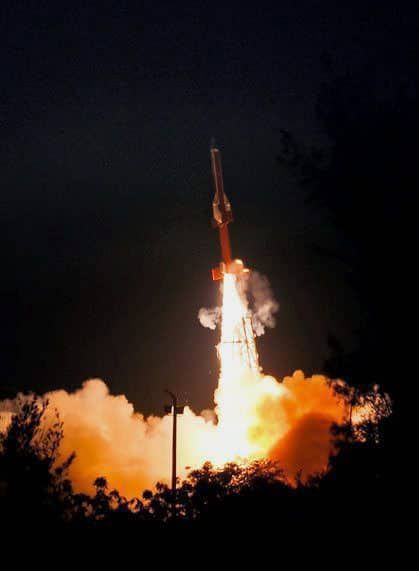 Super Sonic Combustion RAM Jet or Scramjet, also called Advanced Technology Vehicle (ATV), during its test by ISRO from Sriharikota