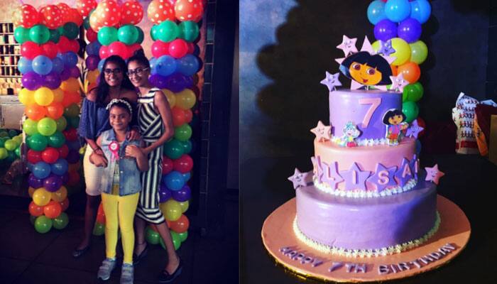 Sushmita Sen&#039;s younger daughter Alisah turns 7! Birthday videos inside