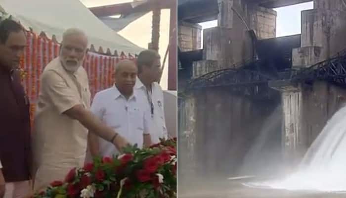 PM Narendra Modi inaugurates first phase of SAUNI project in Jamnagar