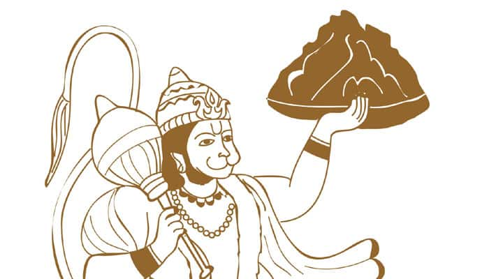 Why Lord Hanuman carries a mountain on his arm! Here&#039;s why