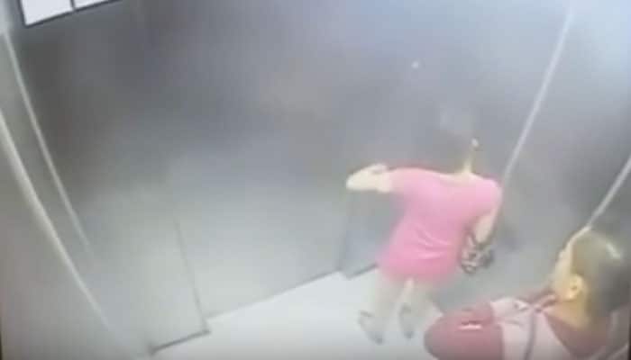 NEVER SEEN BEFORE! &#039;Snatching caught on camera&#039; - MUST WATCH for girls who use lift, elevator