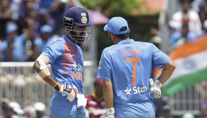 WI vs IND 1st T20I: What was MS Dhoni&#039;s strategy before final over? KL Rahul REVEALS all..