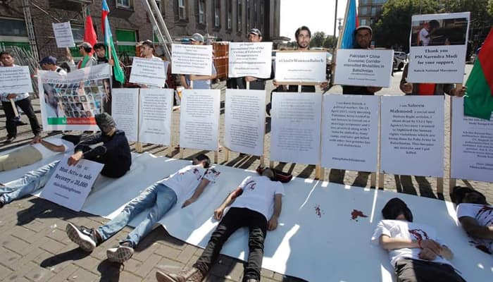 Baloch activists hold protest in Germany, thank PM Modi