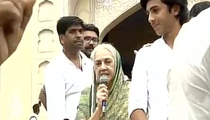  Erstwhile Jaipur royal family takes to streets to protest against civic body action