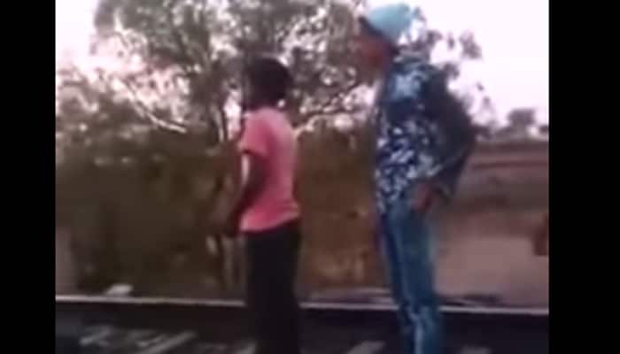NEVER do this! Boy hit by goods train while taking selfie - WATCH video