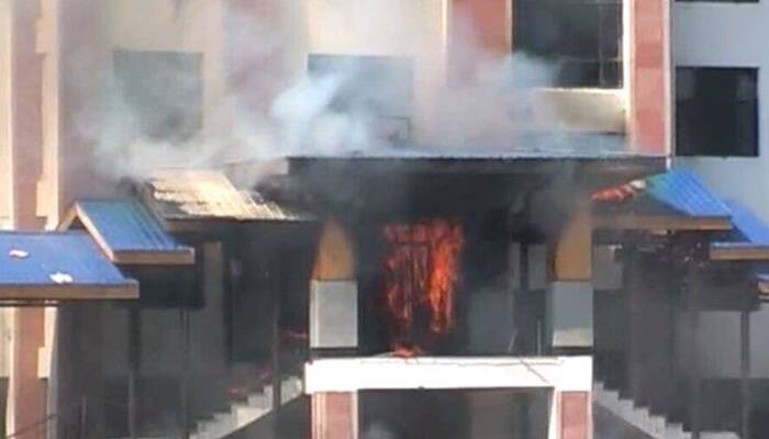 Kashmir unrest: J&amp;K Secretariat office set on fire as fresh clashes break out in Shopian