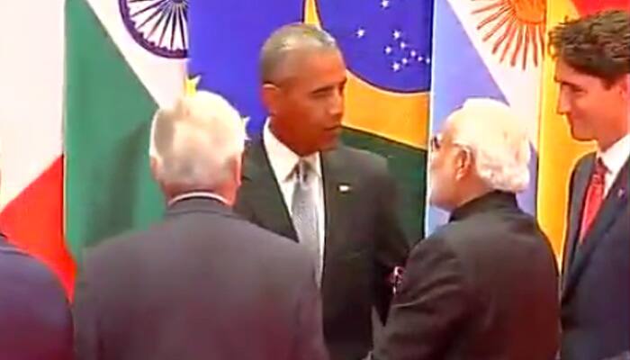 WATCH: When PM Narendra Modi met US President Barack Obama after group photograph at G20 summit