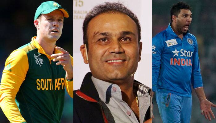 HILARIOUS! Virender Sehwag trolls AB de Villiers, Saina Nehwal, Ajinkya Rahane, Yuvraj Singh in one tweet