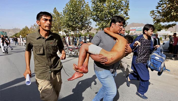 Taliban suicide bomb attack in Kabul kills at least nine, injures over 30