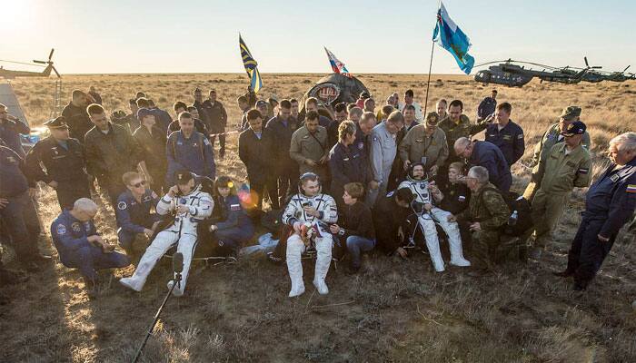 NASA astronaut Jeff Williams, crewmates return to Earth