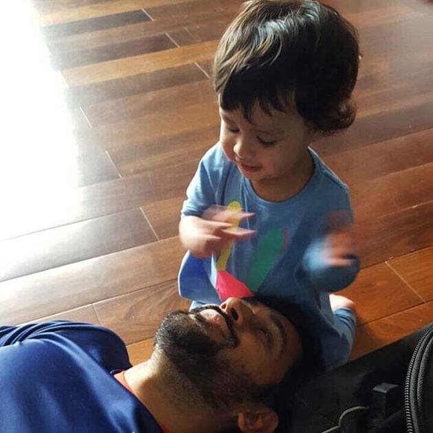 MS Dhoni and Ziva