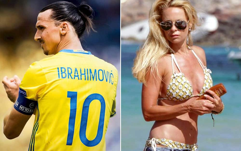 Zlatan Ibrahimovic and Helena Seger