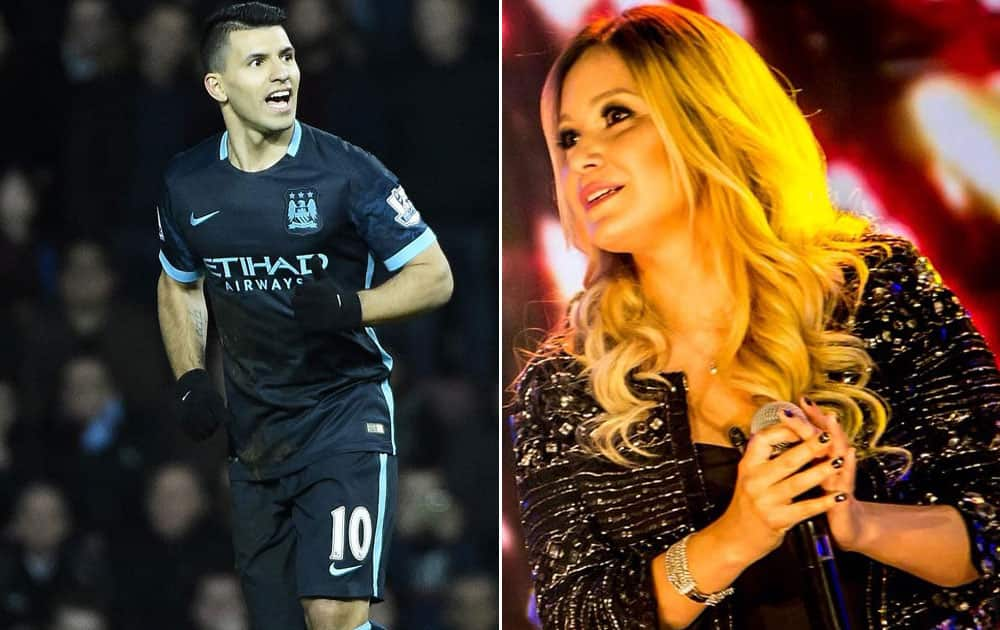 Sergio Aguero and Karina Tejada