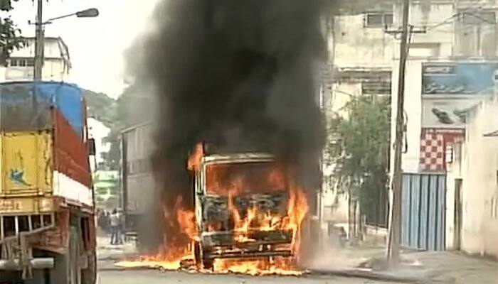 Cauvery water war: Schools, metro services closed, vehicles set on fire; Sec 144 imposed in Bengaluru