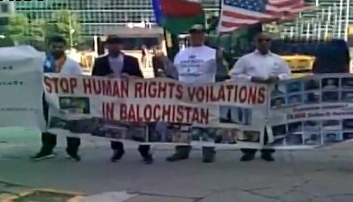 Baloch activists protest at UN, highlight Pakistan&#039;s atrocities in Balochistan — Watch