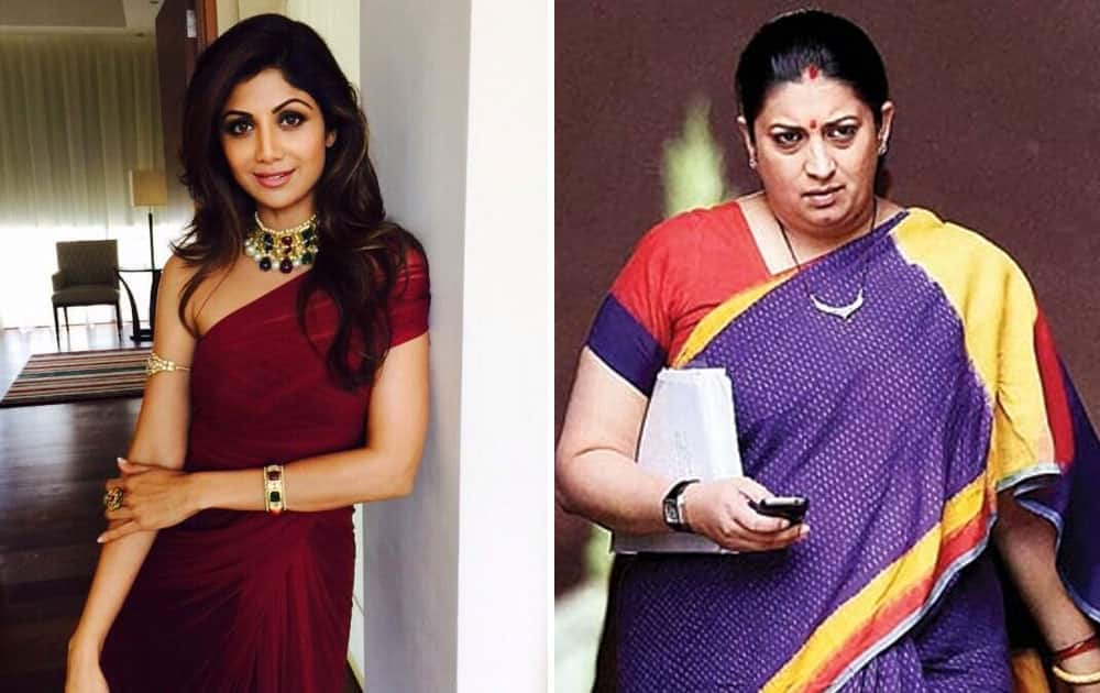 Shilpa Shetty and Smriti Irani